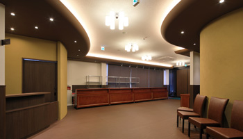 開放感のあるロビー